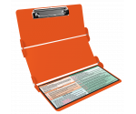 WhiteCoat Clipboard® Trifold - Orange Physical Therapy Edition